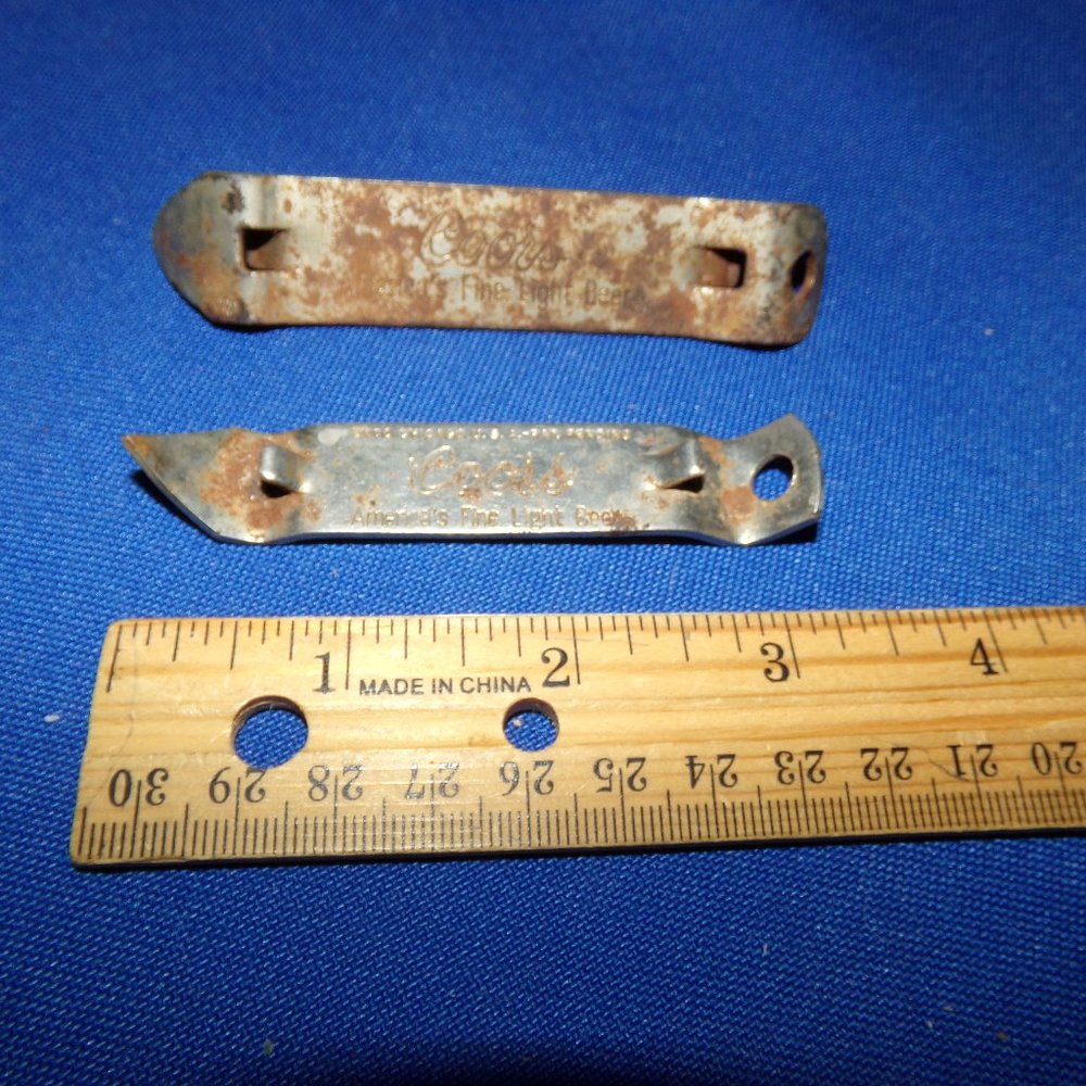Vintage Metal Coors Beer Bottle Beer Openers - Set of 3